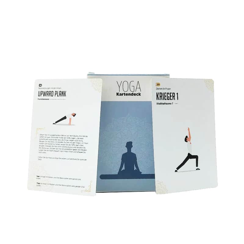 Custom yoga exercise card — custom card printing