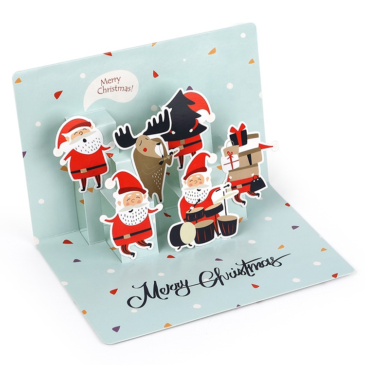 Customised 3D Popup Decoration Greeting Cards — custom card printing