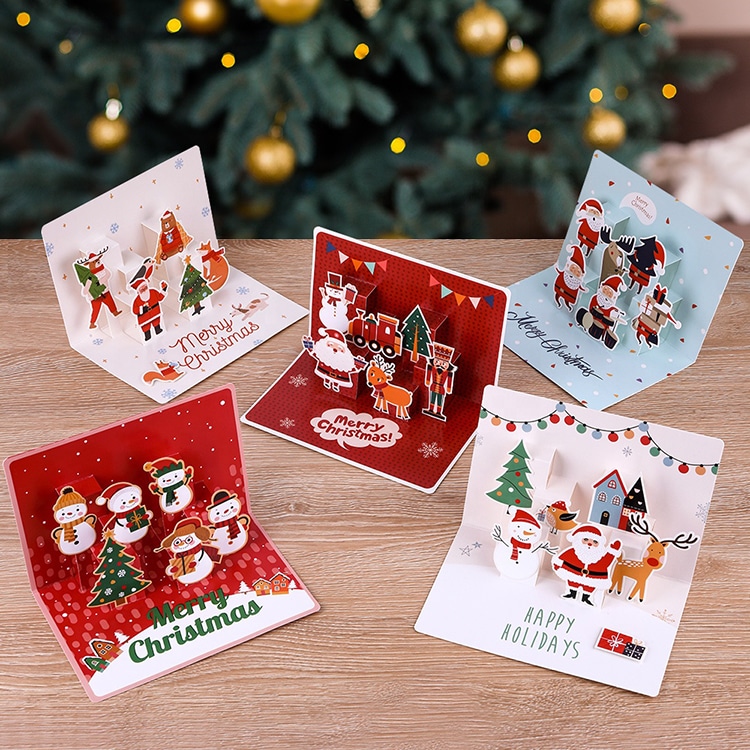 Customised 3D Popup Decoration Greeting Cards view 2