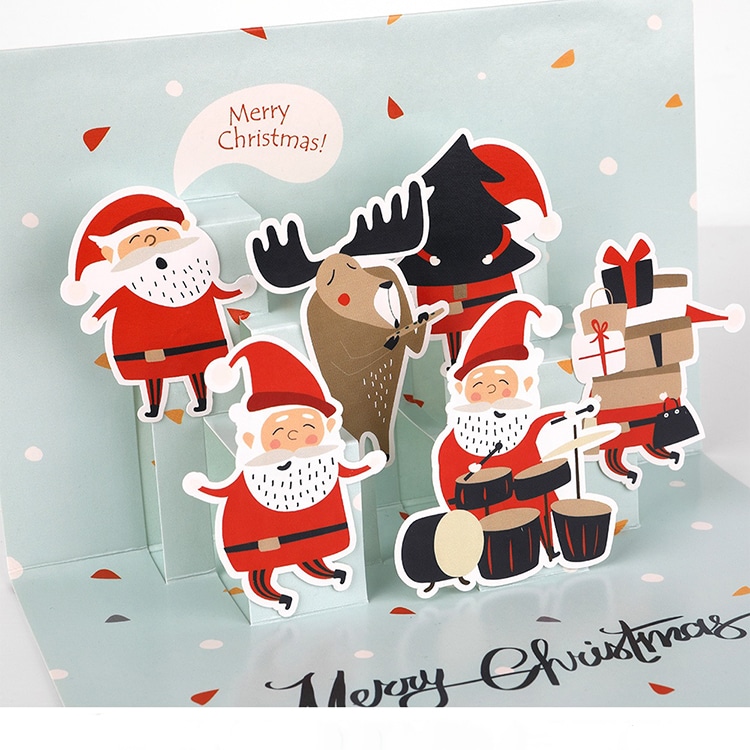 Customised 3D Popup Decoration Greeting Cards view 3