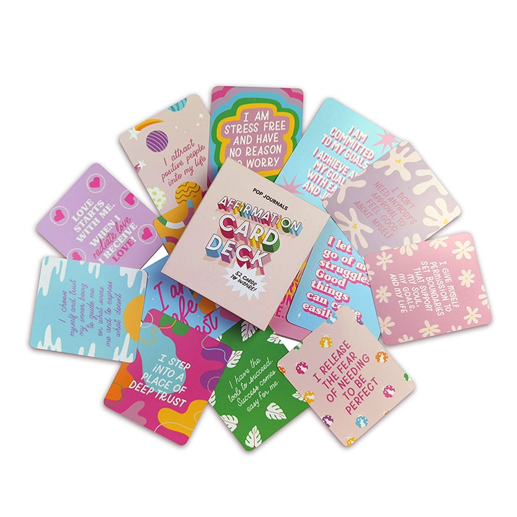 Customised Children Mental Health Self Love Affirmation Card — custom card printing