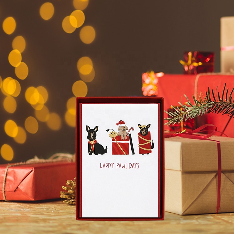 Customised Christmas Greeting Cards with Boxed Set view 2
