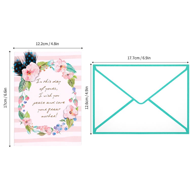Customised Flowers Gold Foil Happy Mothers Day Greeting Cards view 4