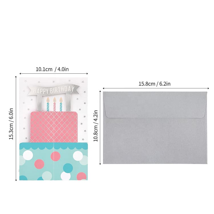 Customization 3D Pop-up Pop Up Happy Birthday Greeting Cards view 4