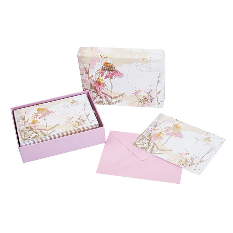 Customized Boxed Thank You Cards with Envelopes — custom card printing