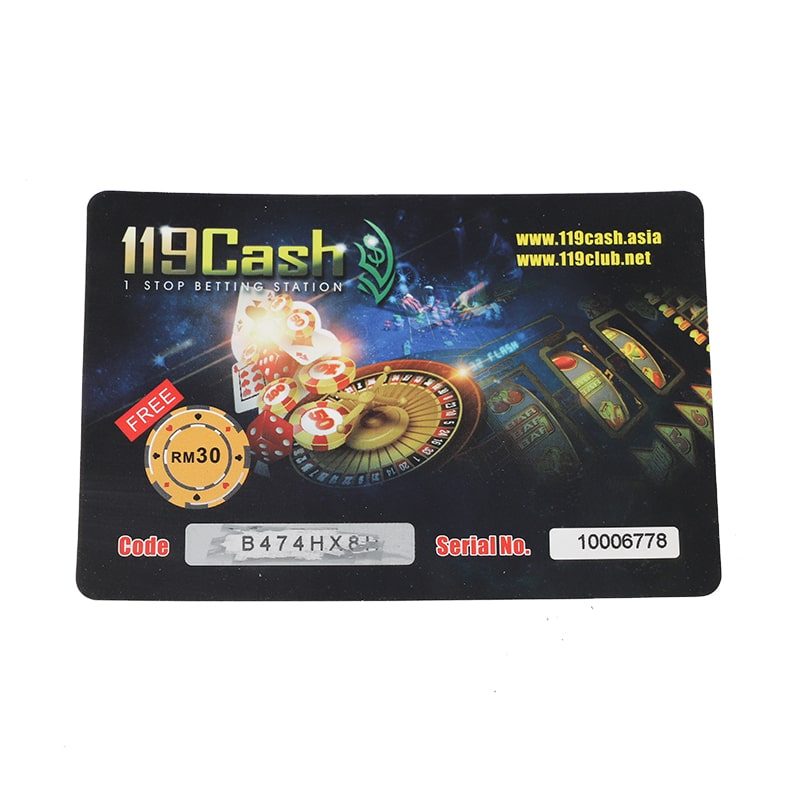 Customized Business Scratch Card With Variable Number — custom card printing