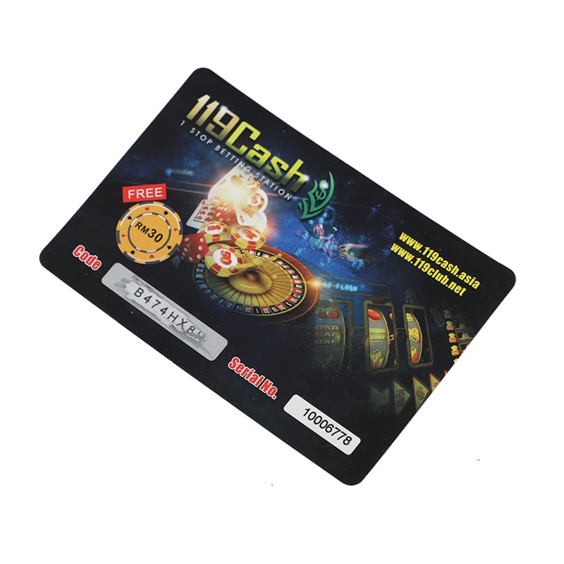 Customized Business Scratch Card With Variable Number view 3
