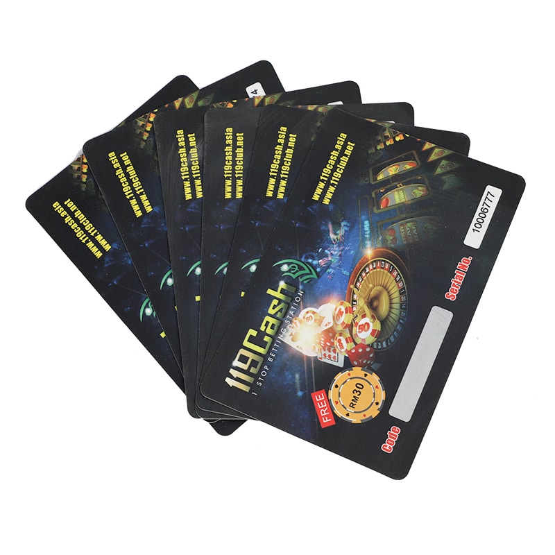 Customized Business Scratch Card With Variable Number view 4