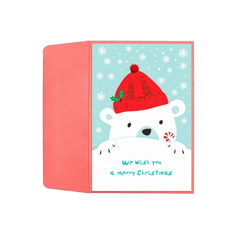 Customized Christmas Greeting Cards with Envelope view 2