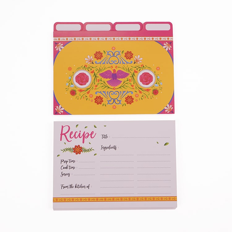 Customized Double Sided printing Recipe Card view 2