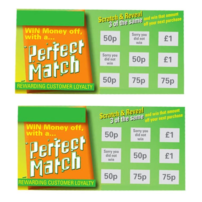 Customized Games Scratch Off Card — custom card printing