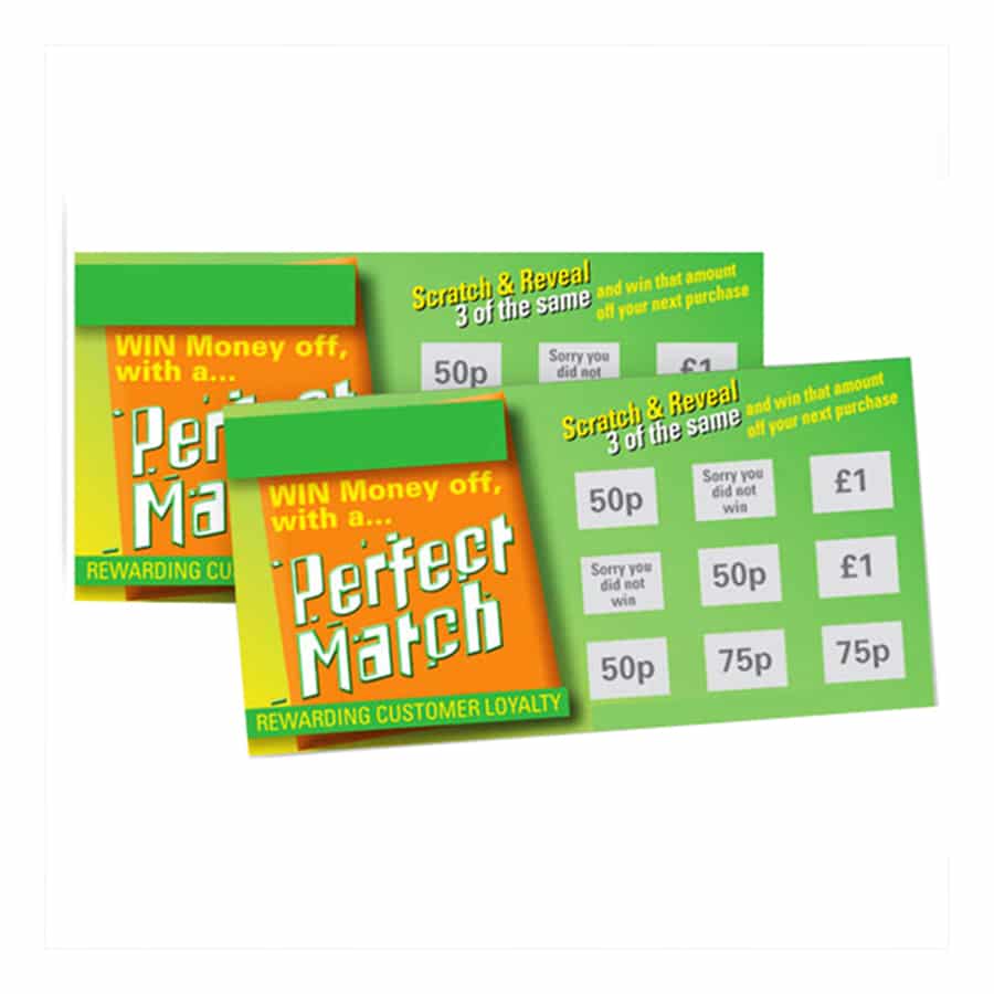 Customized Games Scratch Off Card view 2