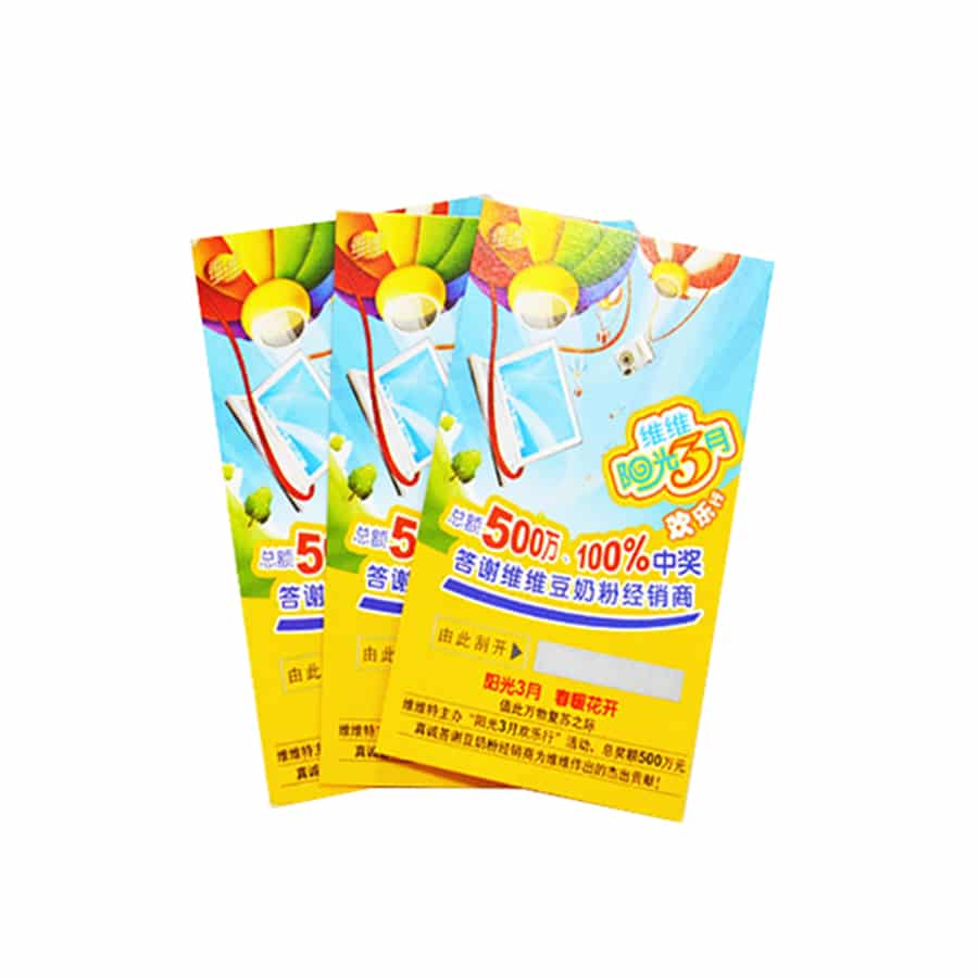 Customized Games Scratch Off Card view 4