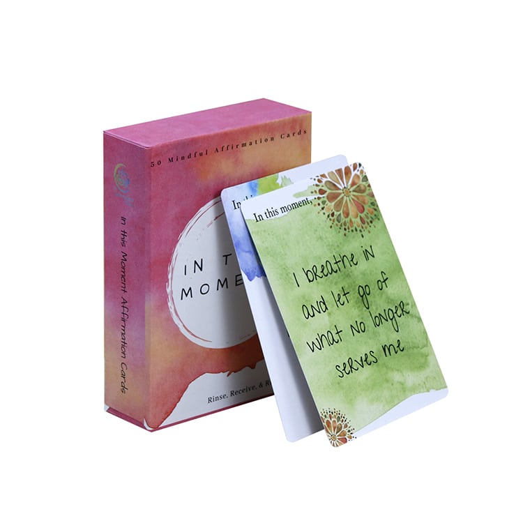 Customized Inspirational Women Affirmation Card Deck — custom card printing