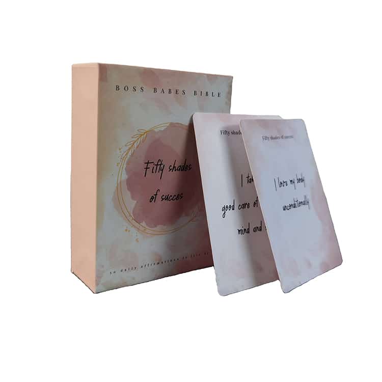 Customized Inspirational Women Affirmation Card Deck view 2
