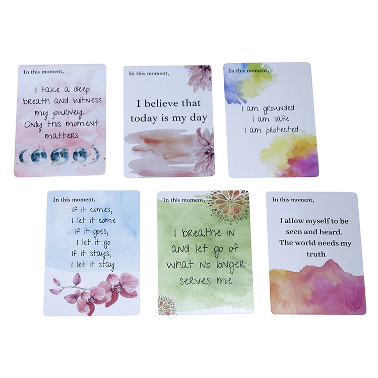 Customized Inspirational Women Affirmation Card Deck view 3