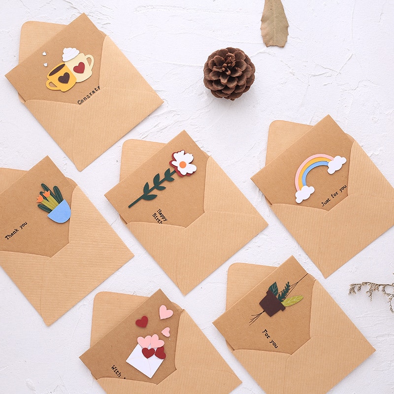 Customized Kraft Paper Gift invitation card view 2