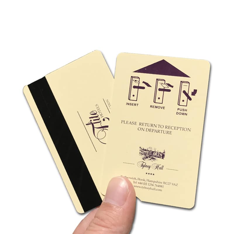 Customized PVC magnetic stripe hotel key card view 2