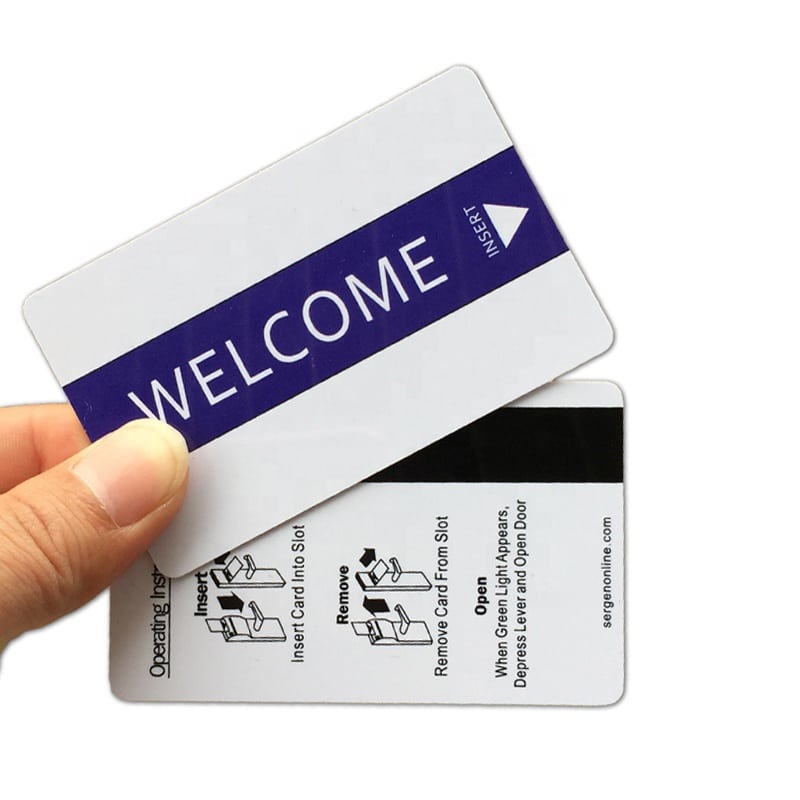 Customized PVC magnetic stripe hotel key card view 4