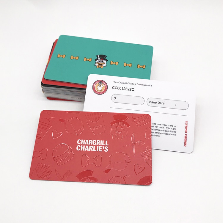 Customized Plastic Gift card with barcode view 3