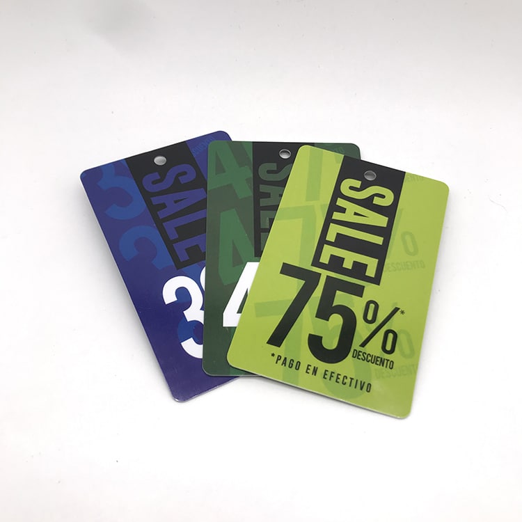 Customized Plastic luggage tag card with hole view 4