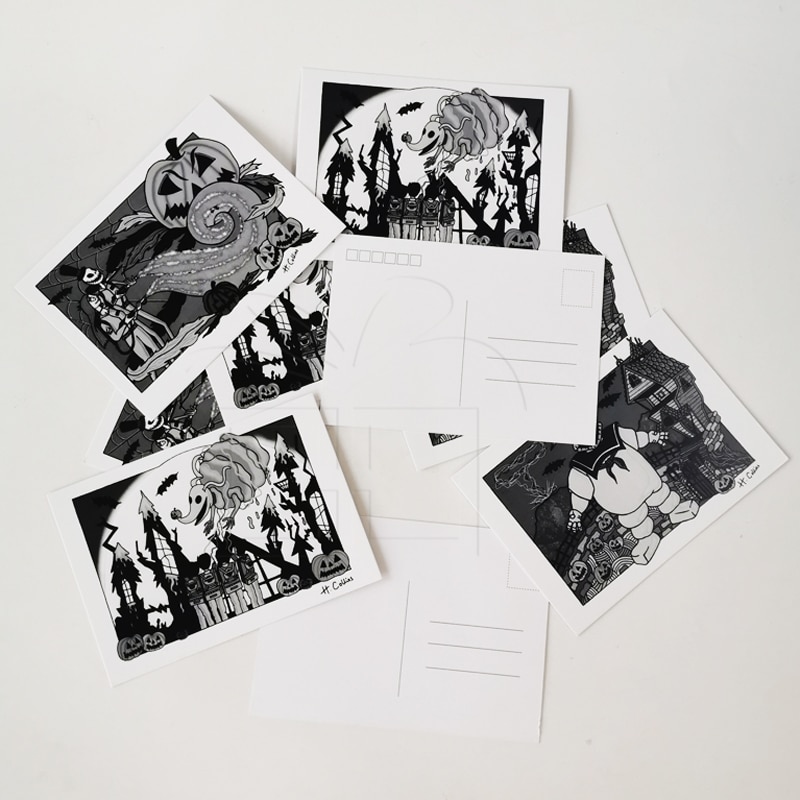 Customized business paper postcards view 2