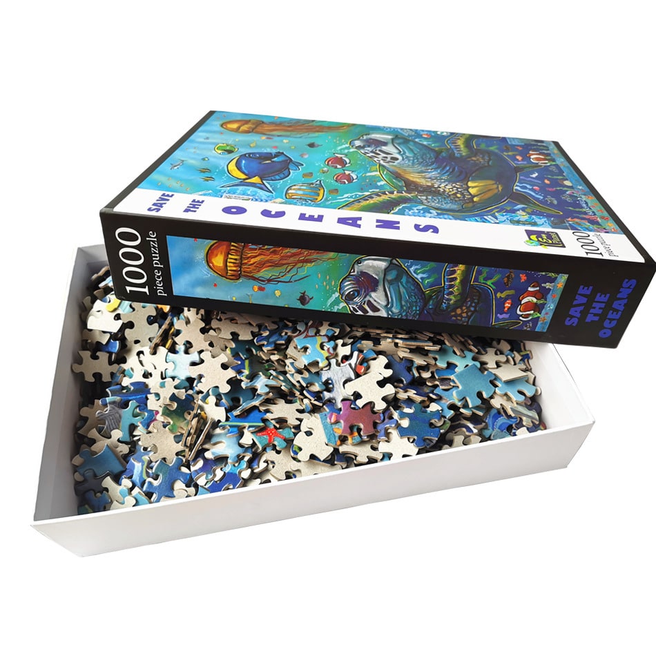 Customized children puzzle 1000 pieces — custom card printing