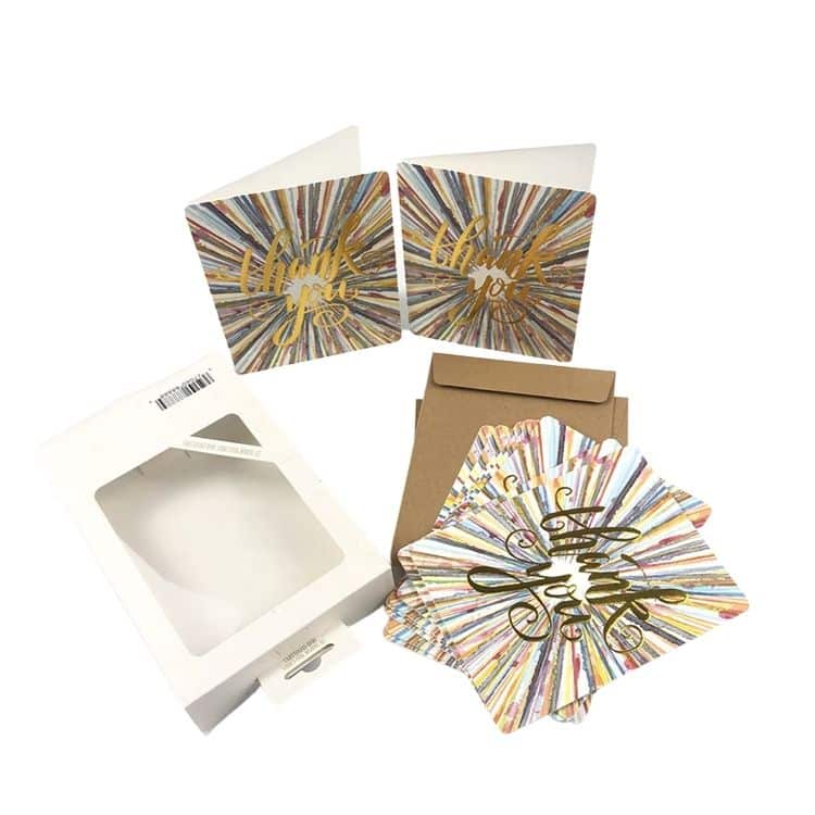 Customized design  Greeting Thank You Card set — custom card printing
