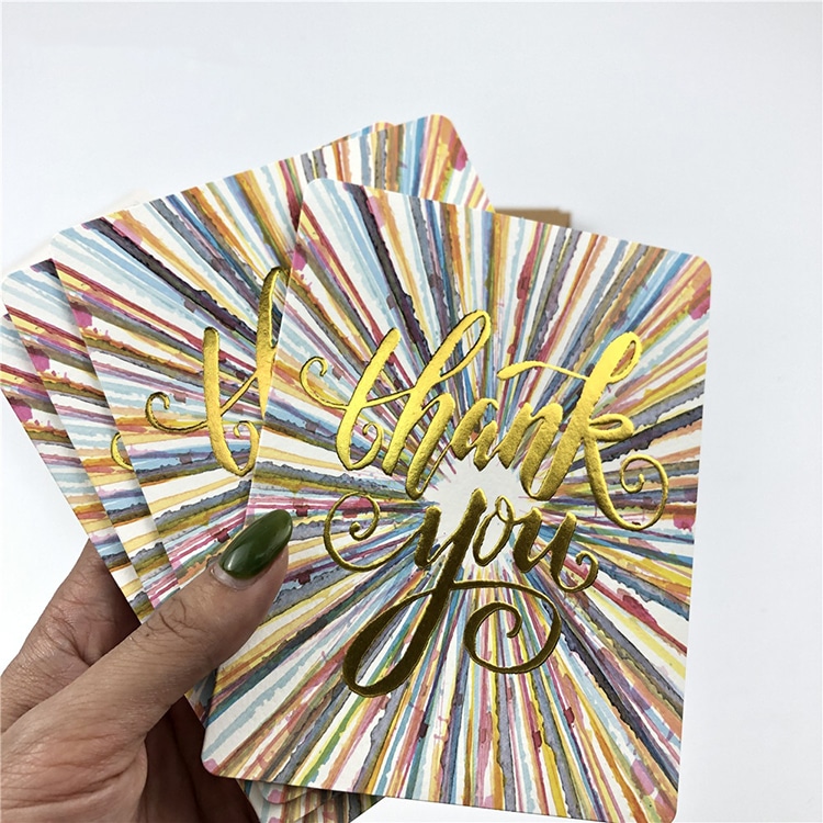 Customized design  Greeting Thank You Card set view 2