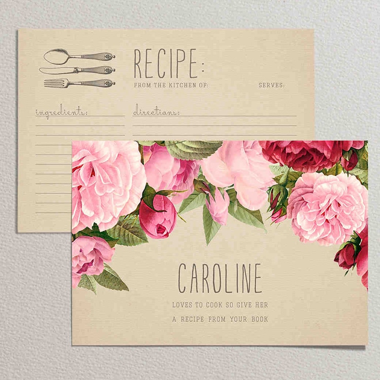 Customized design Paper Recipe Cards view 4