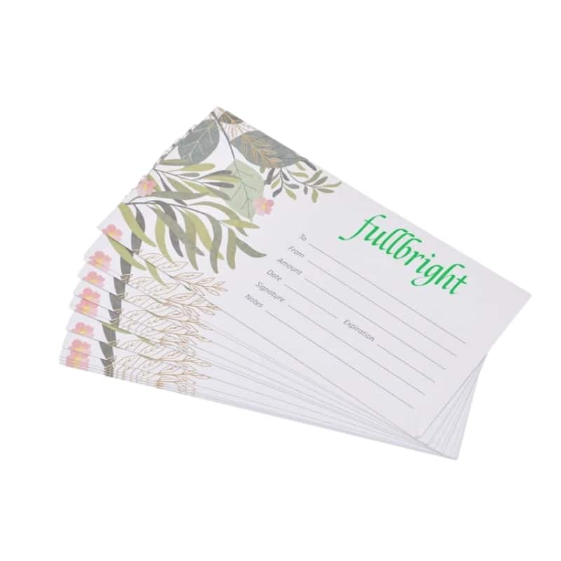 Customized gift certificates view 3