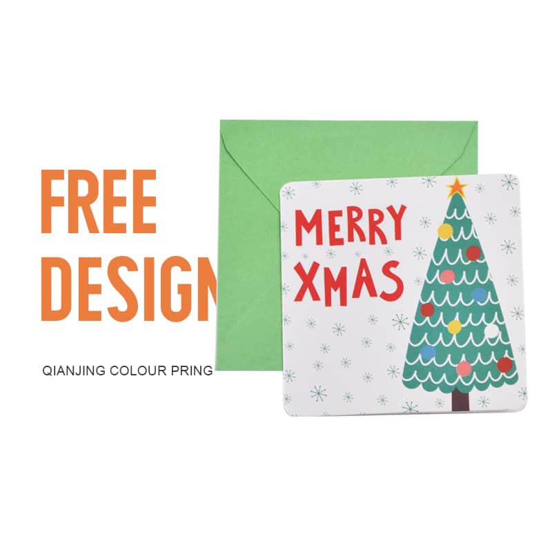 Customized holiday Greeting Postcards view 2