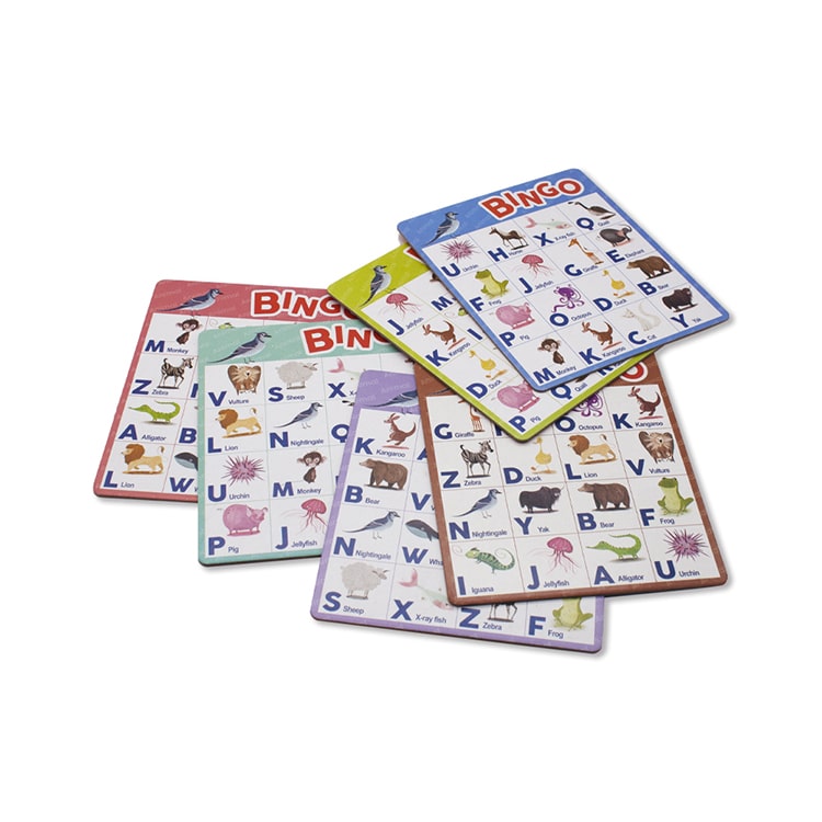 Customized kid Paper Bingo Card Board Game Set view 2