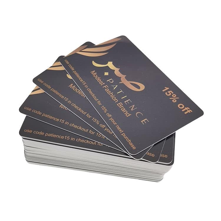 Customized plastic gift card — custom card printing