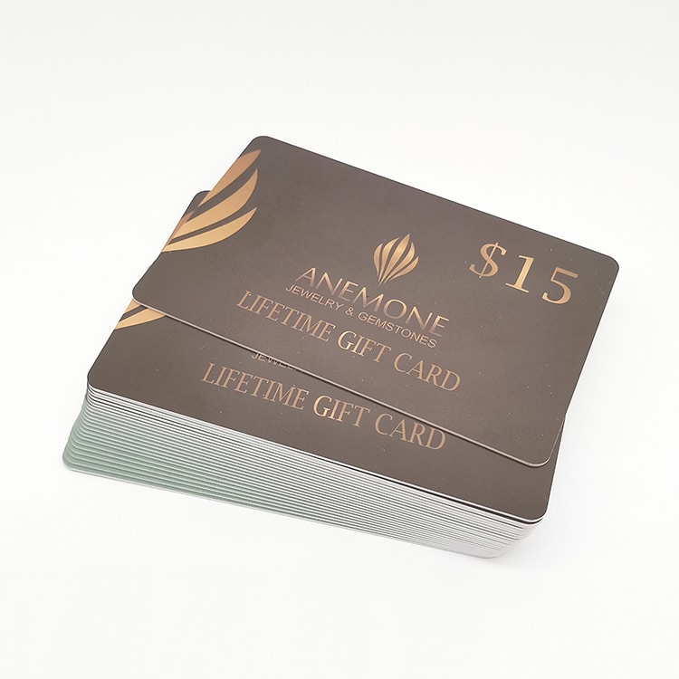 Customized plastic gift card view 2