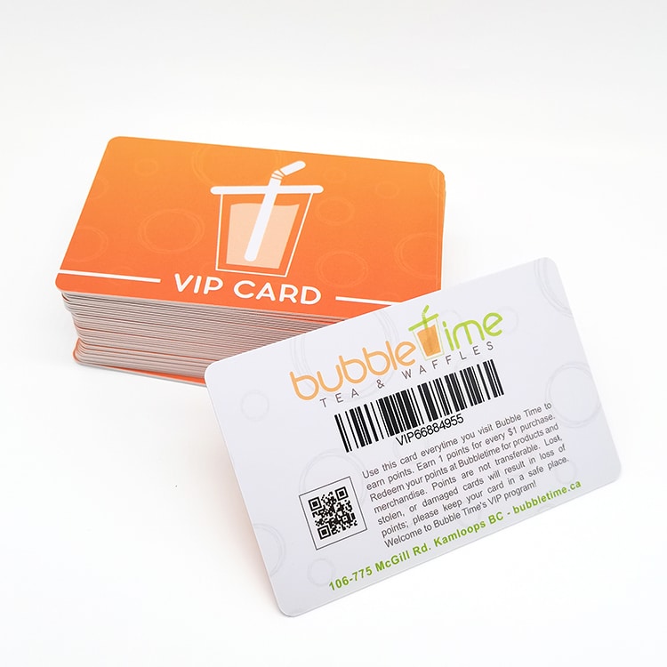 Customized plastic gift card view 4