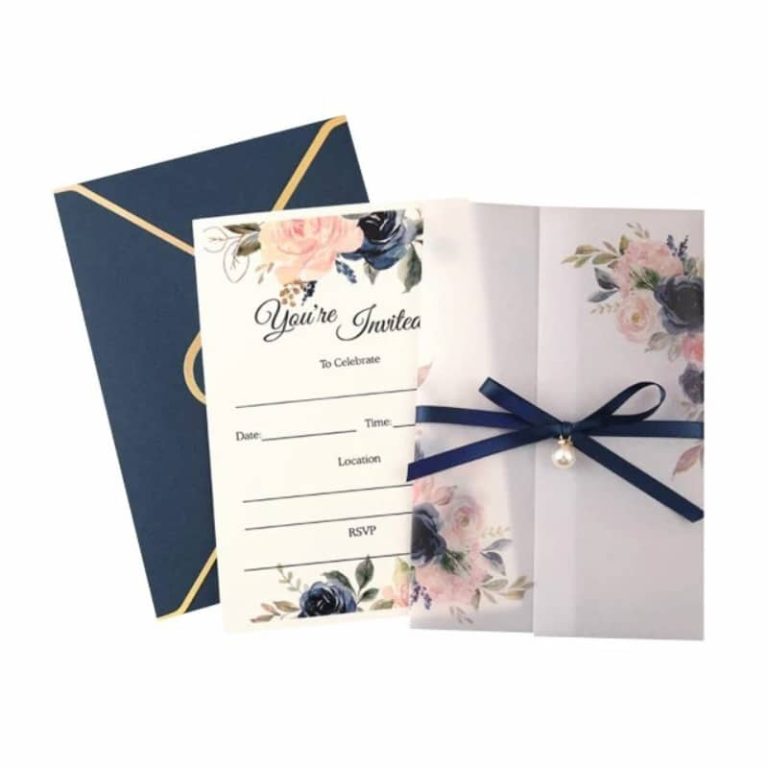 Deluxe anniversary cards and envelopes — custom card printing