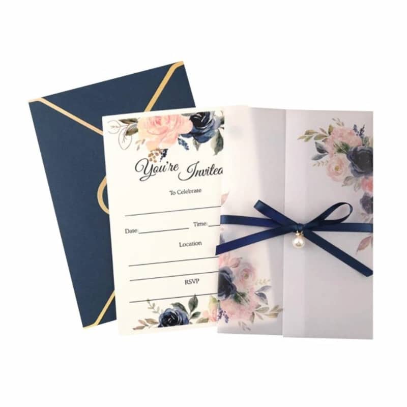 Deluxe anniversary cards and envelopes — custom card printing