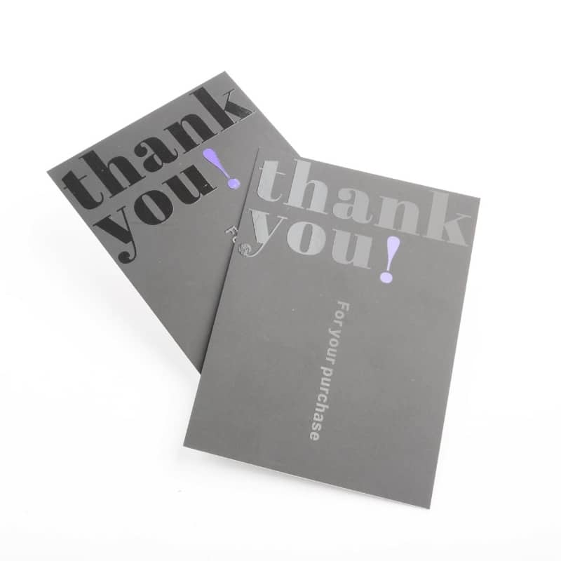 Embossed letterpress paper business card view 4