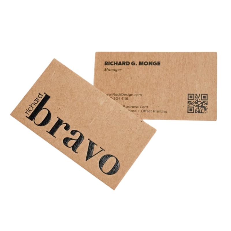Embossing business cards — custom card printing