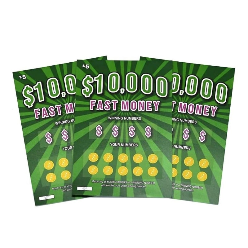 Full color printing of custom paper scratch cards — custom card printing