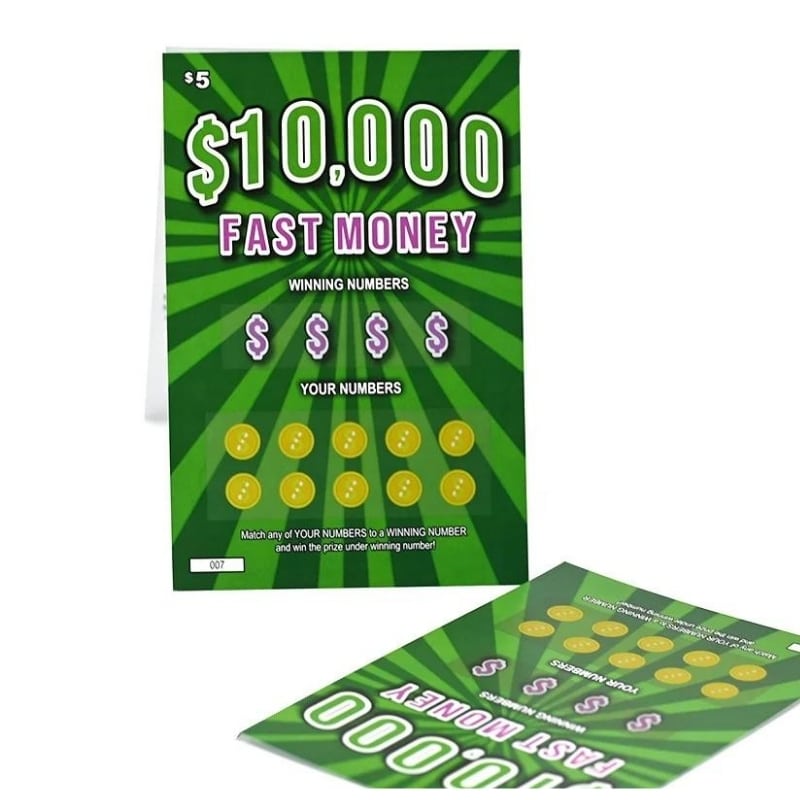 Full color printing of custom paper scratch cards view 2