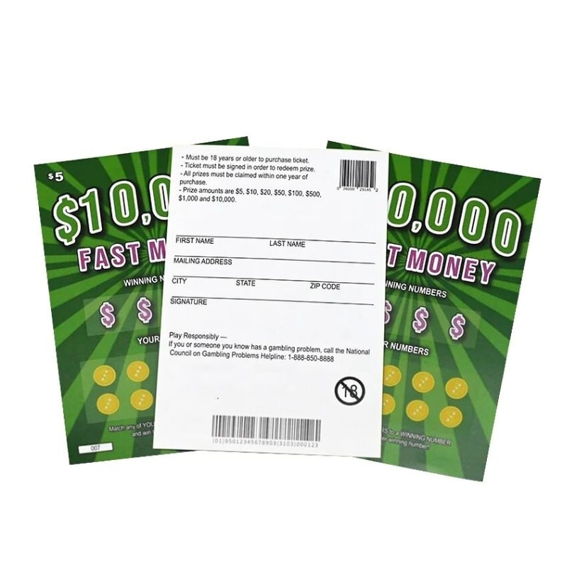Full color printing of custom paper scratch cards view 4