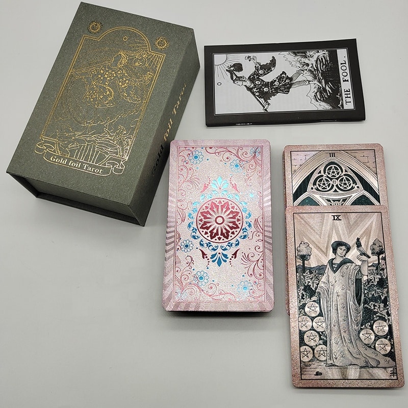 Gold Foil Tarot Oracle Cards With Magnetic Flip Box view 4