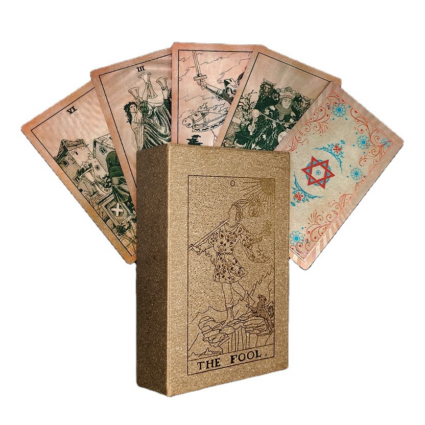 Gold Silver Edges Tarot card printing — custom card printing
