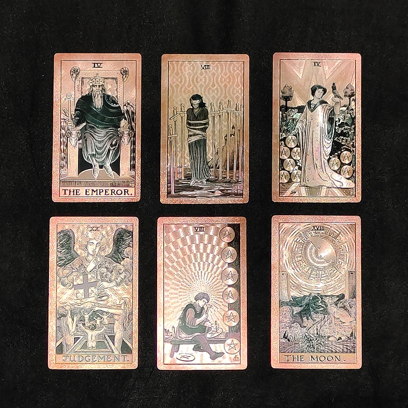 Gold Silver Edges Tarot card printing view 2