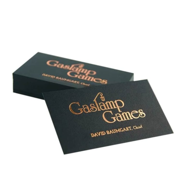 Gold-plated business card — custom card printing