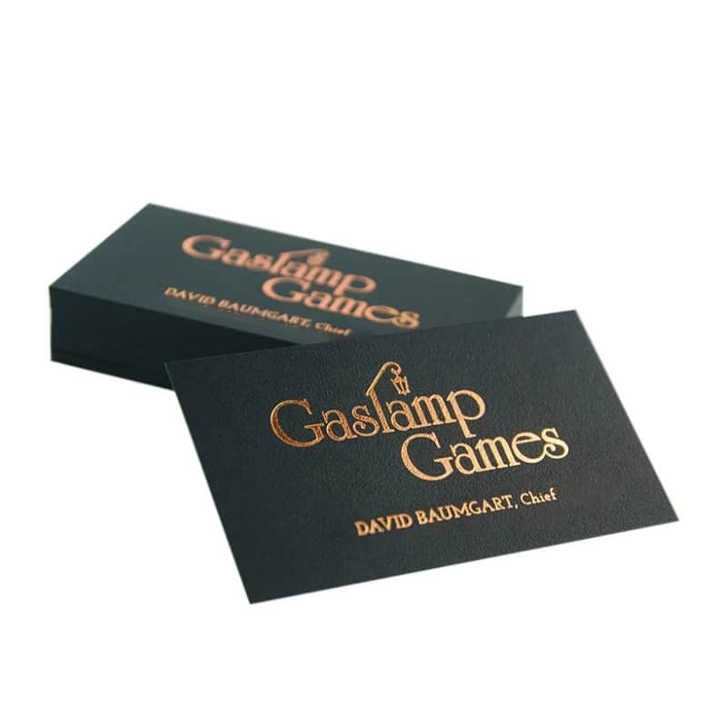 Gold-plated business card — custom card printing