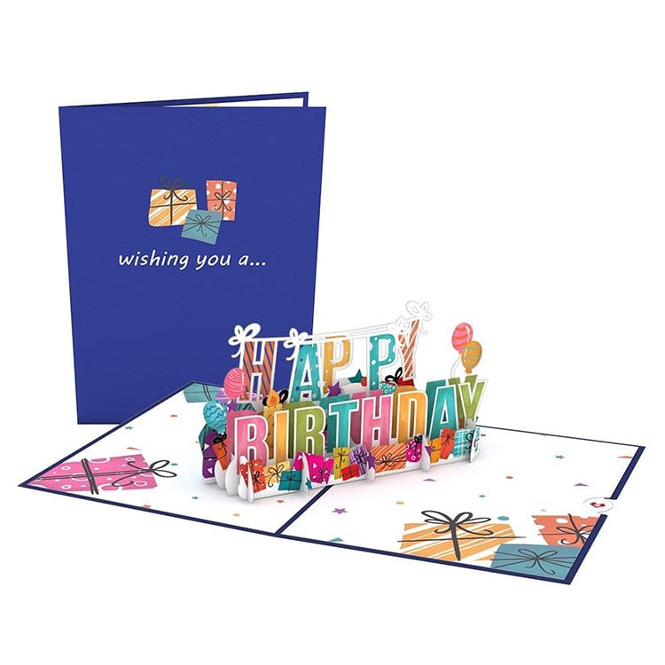 Happy Birthday Pop Up Greeting Cards — custom card printing