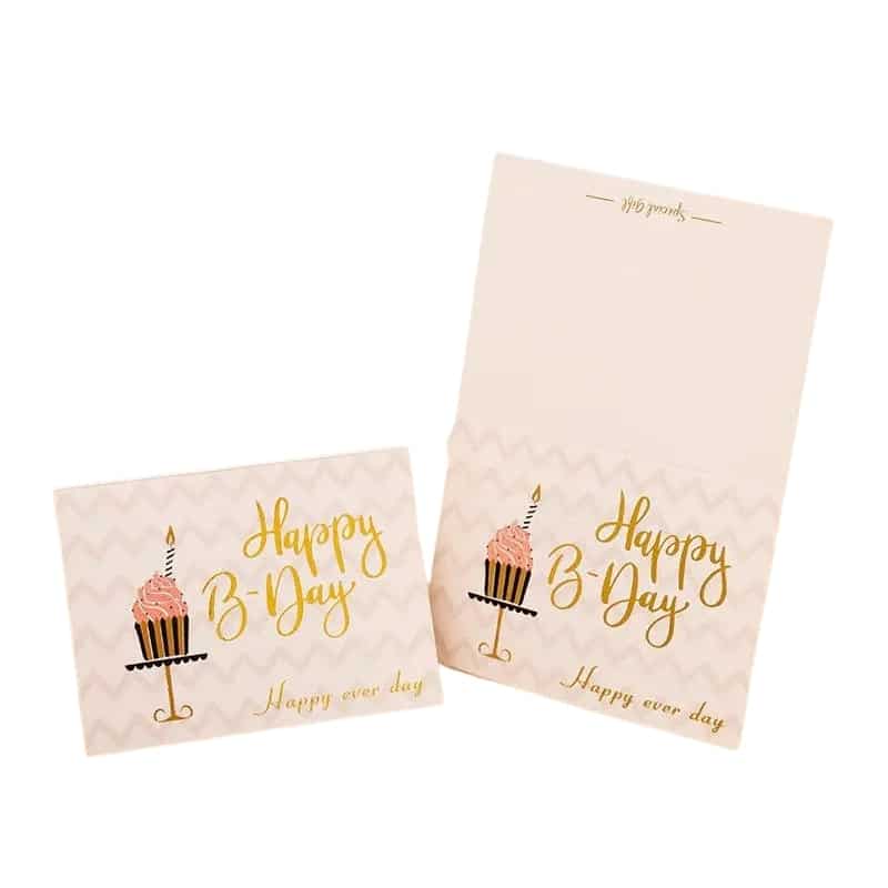 Happy birthday card with envelope view 2